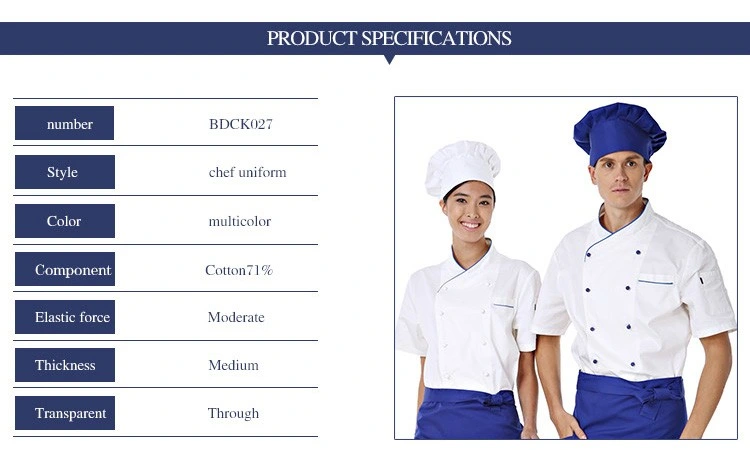 Custom High quality/High cost performance  Hotel Restaurant Waiter Waitress Uniform