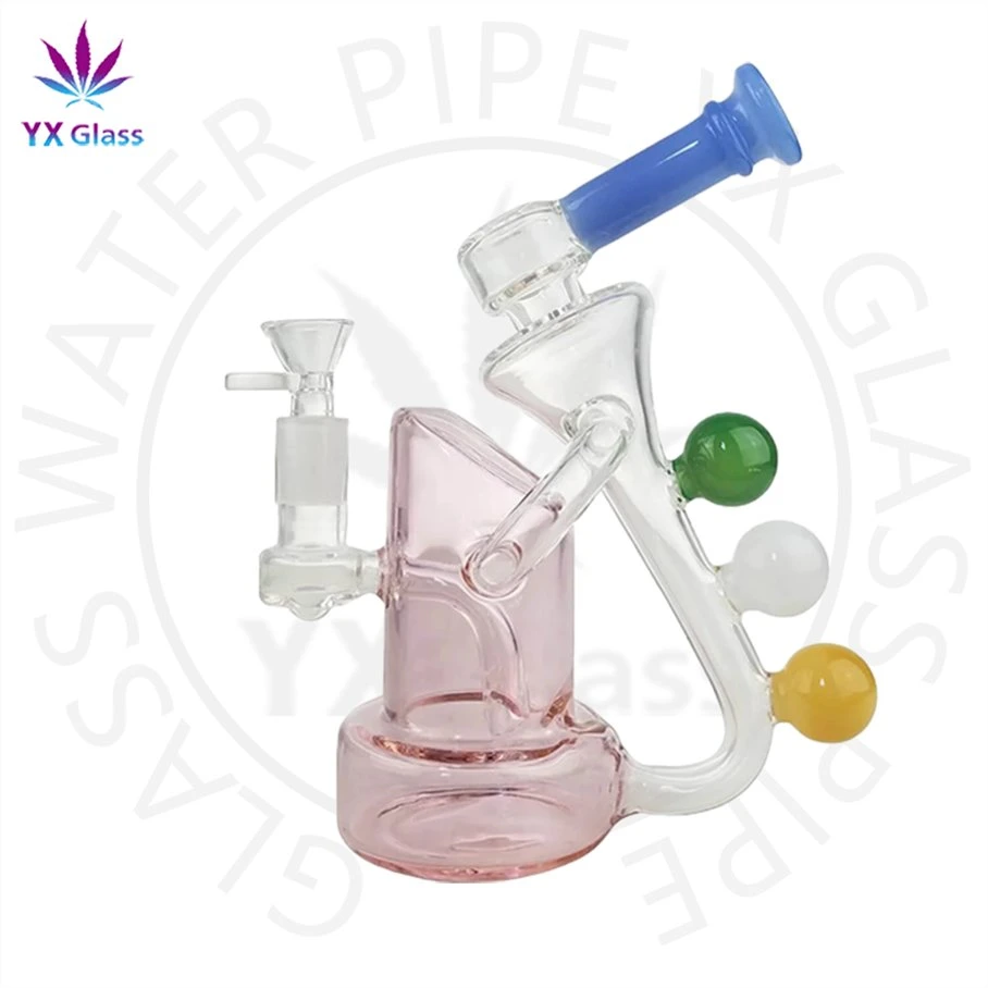 Glass Pipe and Water Pipes Super Heavy Thick Beaker with Honeycomb Perc and Accents