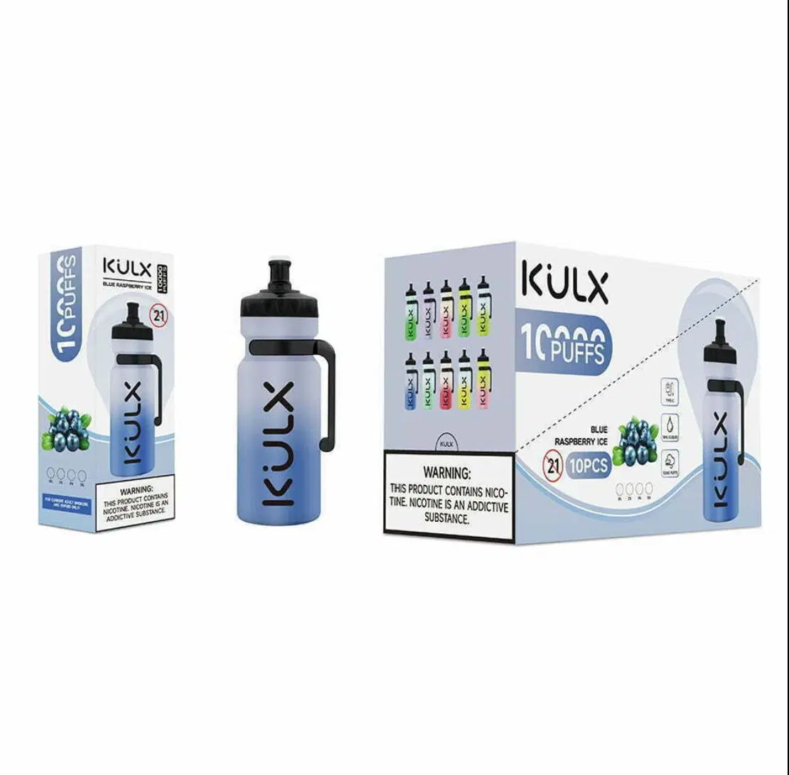 Caneta de papel de cigarro Kulx Atacado descartável Vapes 10000 puff e Preço de fábrica Vape Salt nicotina EUA UK OEM Pod