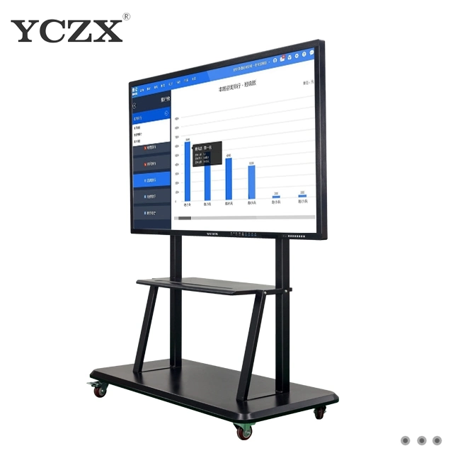 Yczx 75 Inch Interactive Smart Board Display Infrared 4K 8K Promethean Interactive Whiteboard