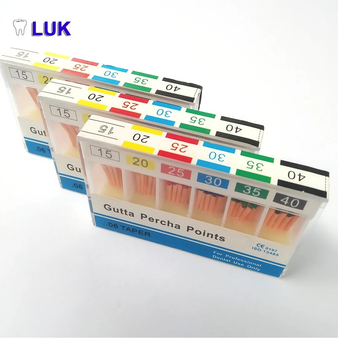 Manufacture All Sizes Dental Disposable Endodontic Root Canal Gutta Percha Points