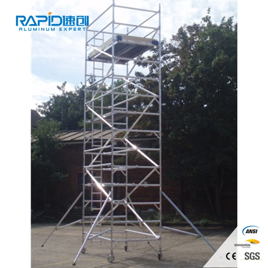 Aluminum Working Power Transmission Scaffold Scaffolding Communication Mobile Tower