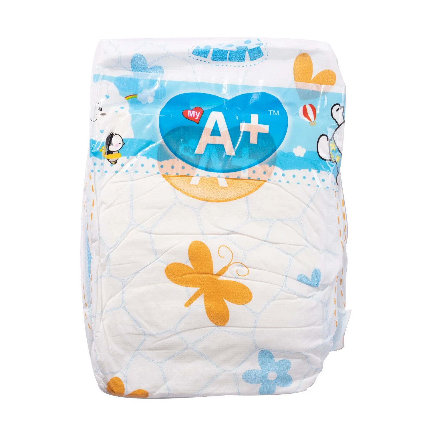 Disposable High quality/High cost performance Soft Eco Friendly Diaper Baby Napkin Nappy 100% Cotton Care Manufacture in China Medium Size