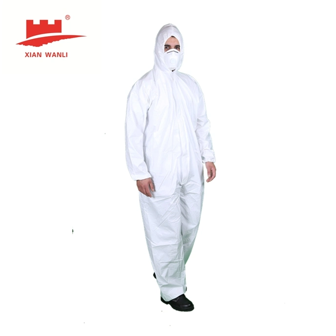 Factory Direct Security Type 5/6 Protection White Uniform for Men Disposable Impermeable Waterproof Workwear