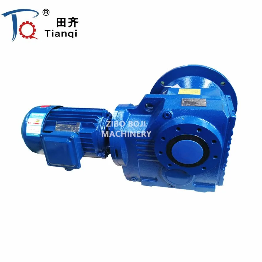 K Series 90 Degree Gearbox Spiral Bevel Gear with 220V Gear Motor