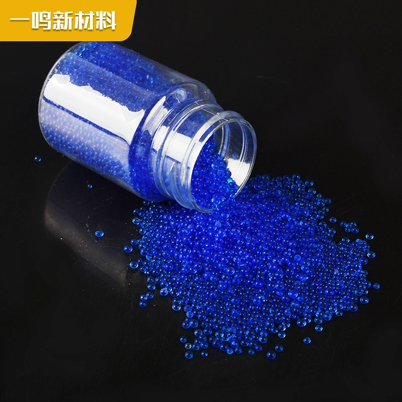 Billes de gel de silice bleu non cobalt billes de gel de silice bleu Dessiccant gel de silice bleu pour indicateur d'humidité couleur d'adsorption Modifié