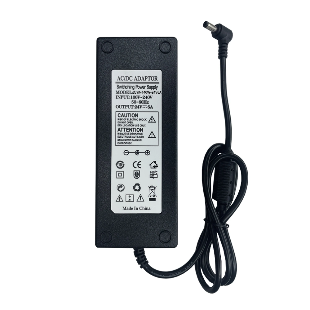 Adaptador de alimentação universal Djyoke AC para DC 144W 24V 6AMP Com a ficha 07 US/eu/Au/UK