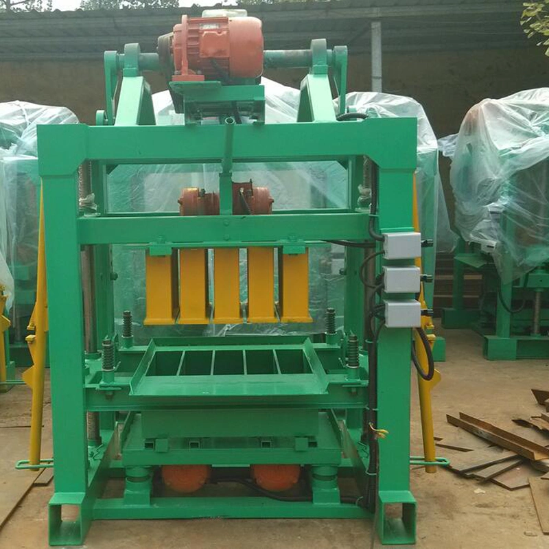 Qtj4-40 High quality/High cost performance Hollow Solid Paving Block Making Machine with Concrete Cement Mixer