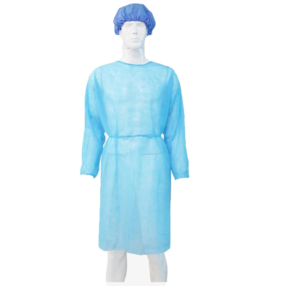 Disposable Waterproof AAMI Level 2/3 PP PE/SMS/CPE Isolation Gown Non Sterile