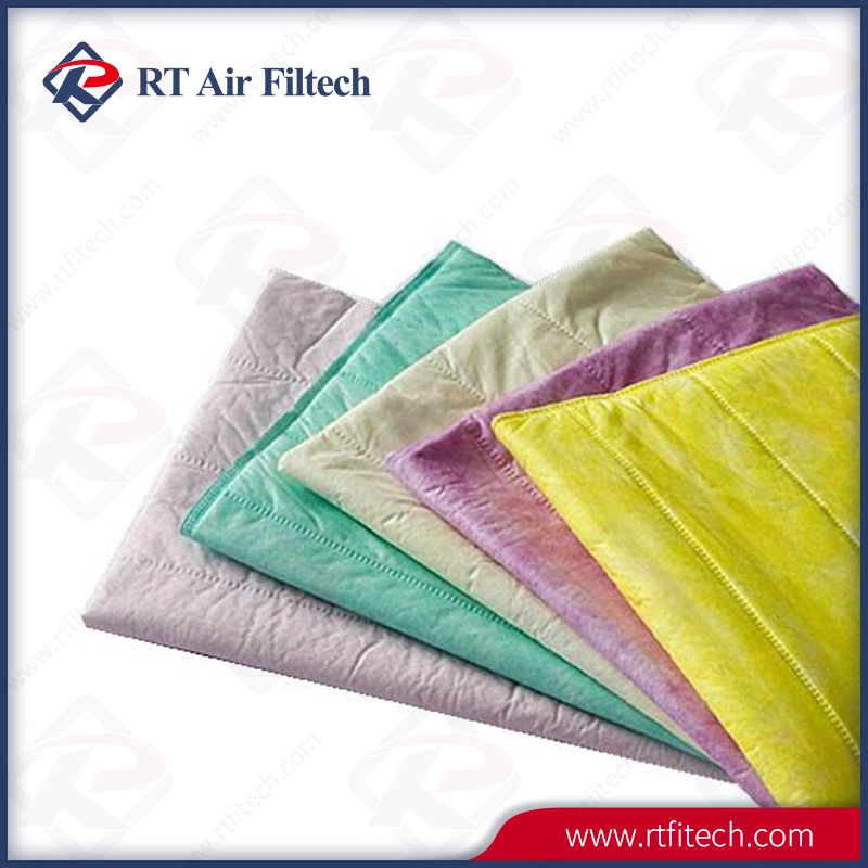 Synthetic Fiber Media F5-F9 Bag Air Filter Alu Frame