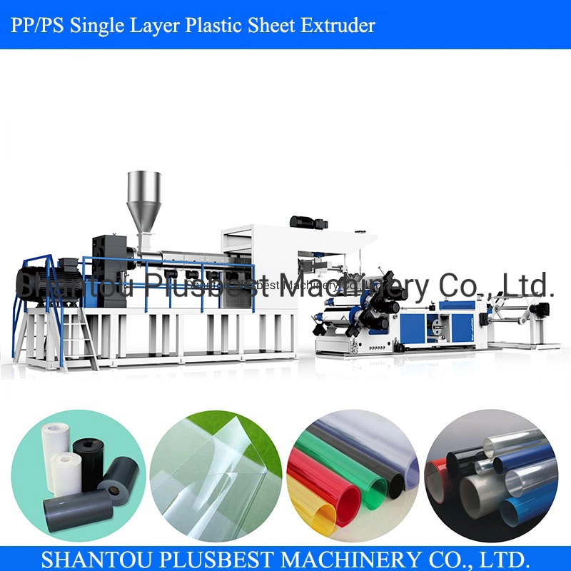 PP PS HIPS ABS EVA Single Screw Plastic Sheet Extruder Thermoforming Sheet Extrusion for China Brand