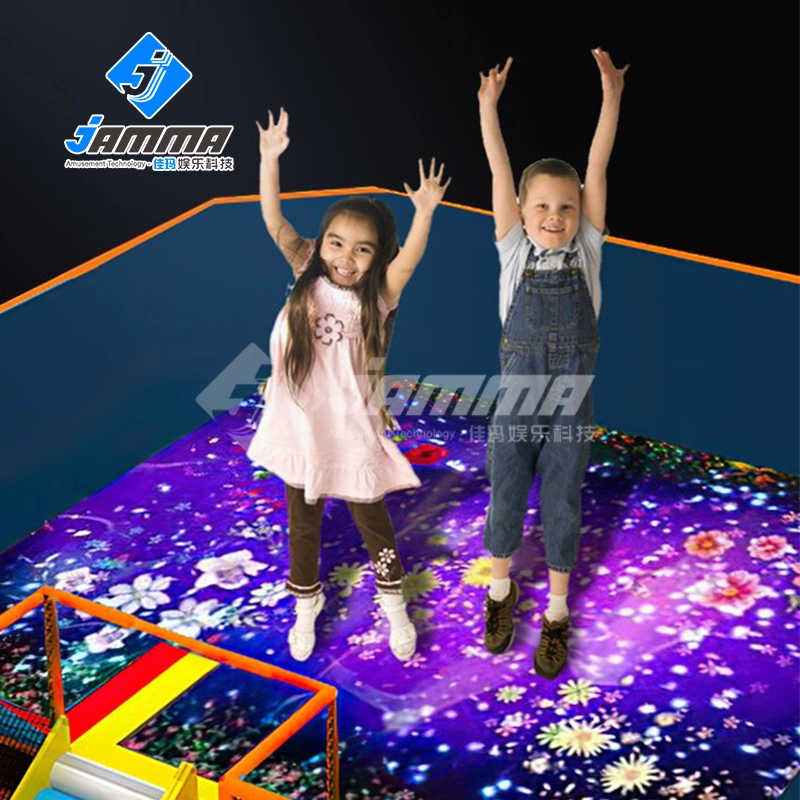 Kids Trampoline Park Ar Interactive Projection Realistic Experience