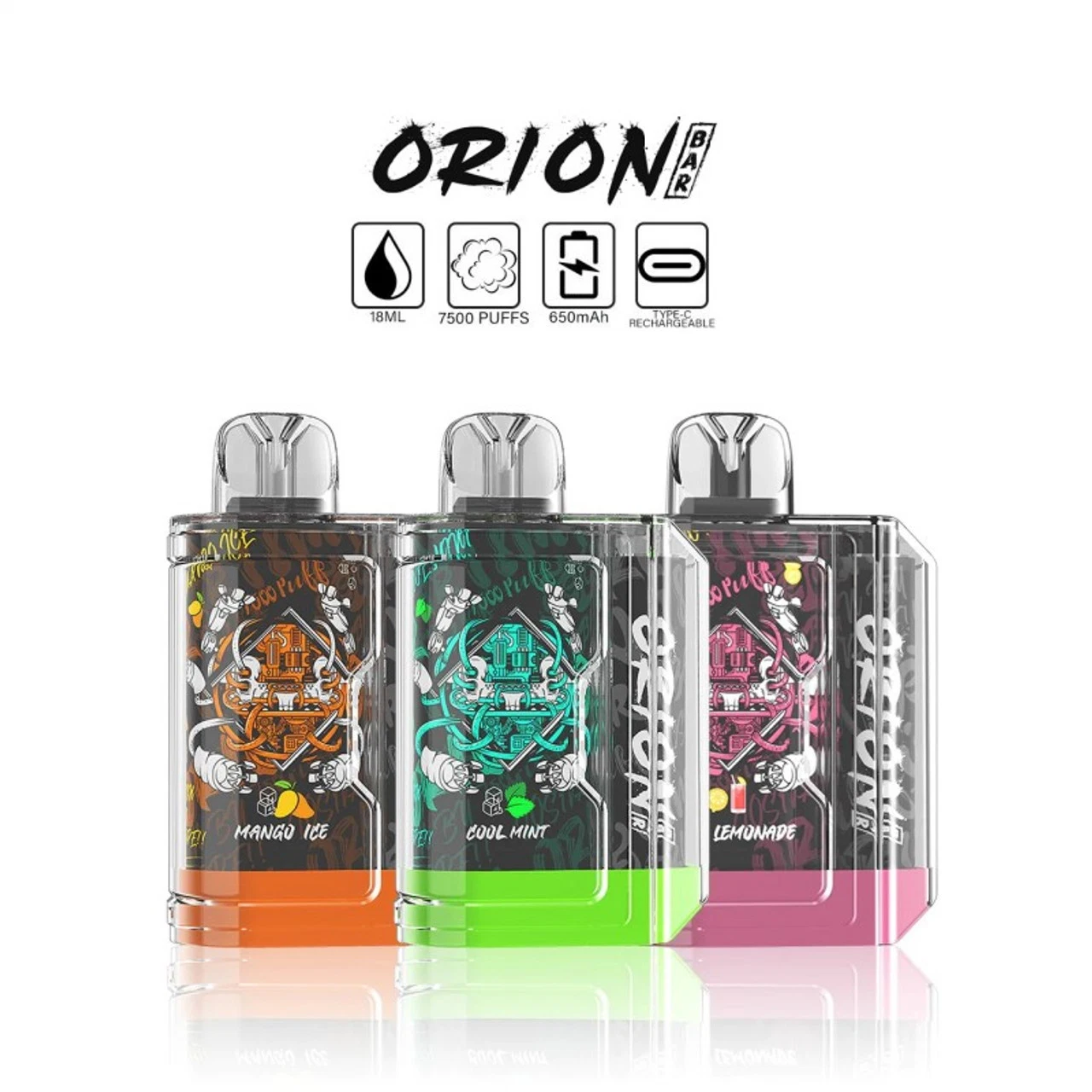 Hottest Vape Box Wholesale/Supplier E Cigarette Rechargeable Mesh Vapor Lost Vape Orion Bar 7500 Puffs