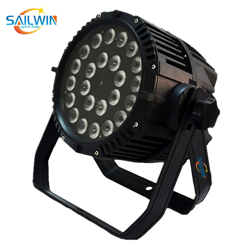 DMX IP65 24PCS 18W 6in1 Rgbaw UV LED PAR64 Light Disco Stage Projector