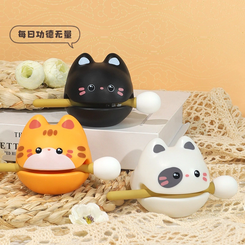 Knock Cute Cute Pet Merit Small Wooden Fish Creative Hand Meditation Decompression Device Essential Children's Toys