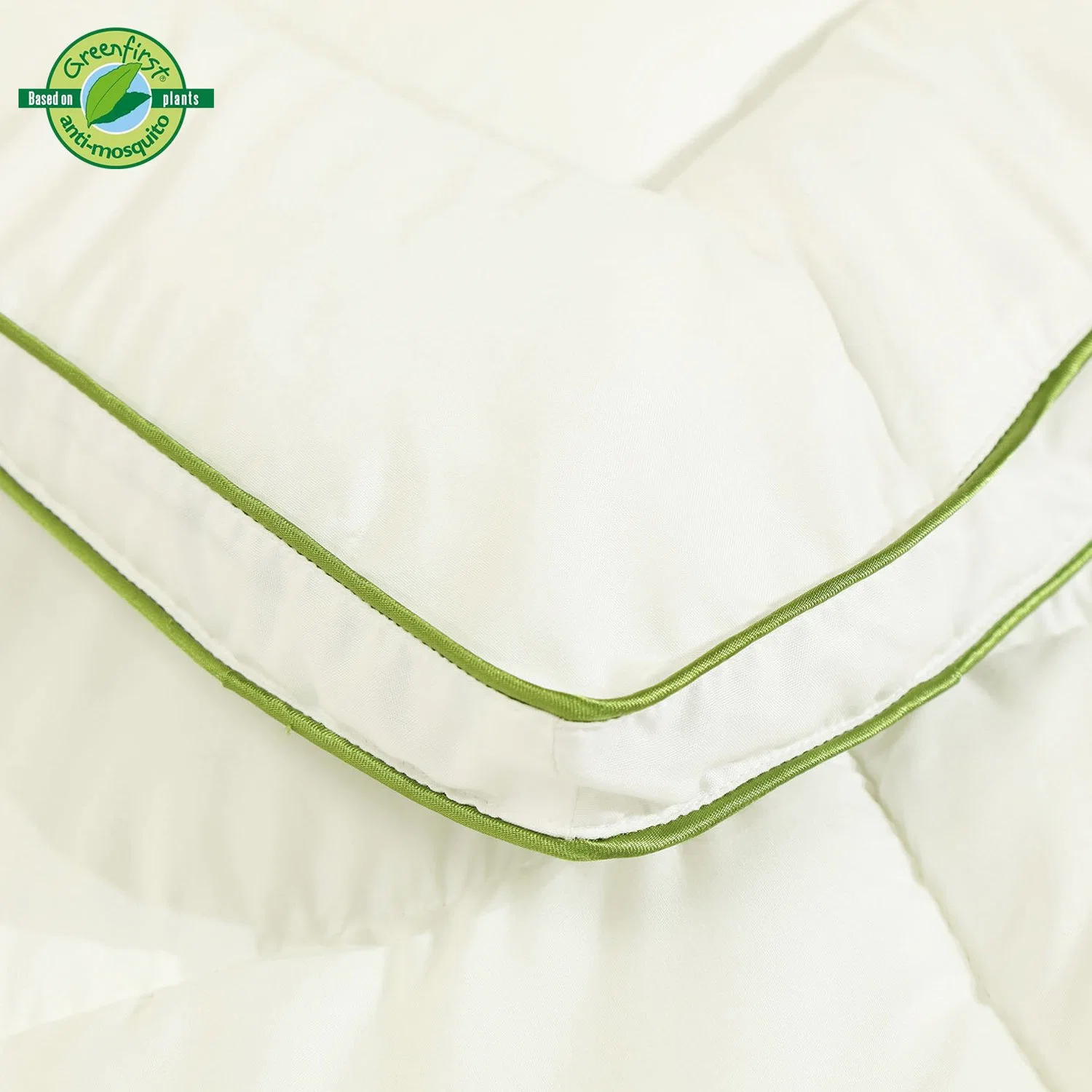 Almofada de cama em fibra de 100% ecológica em tecido de microfibra PES para 40 * 80 80 * 80