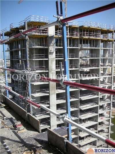 Scaffolding Guardrail with Adjustable Height for Safety Protection