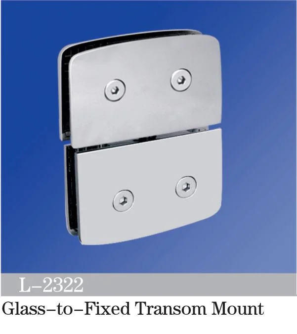 Self Closing Spring Function Glass to Fixed Transom Mount Shower Hinge