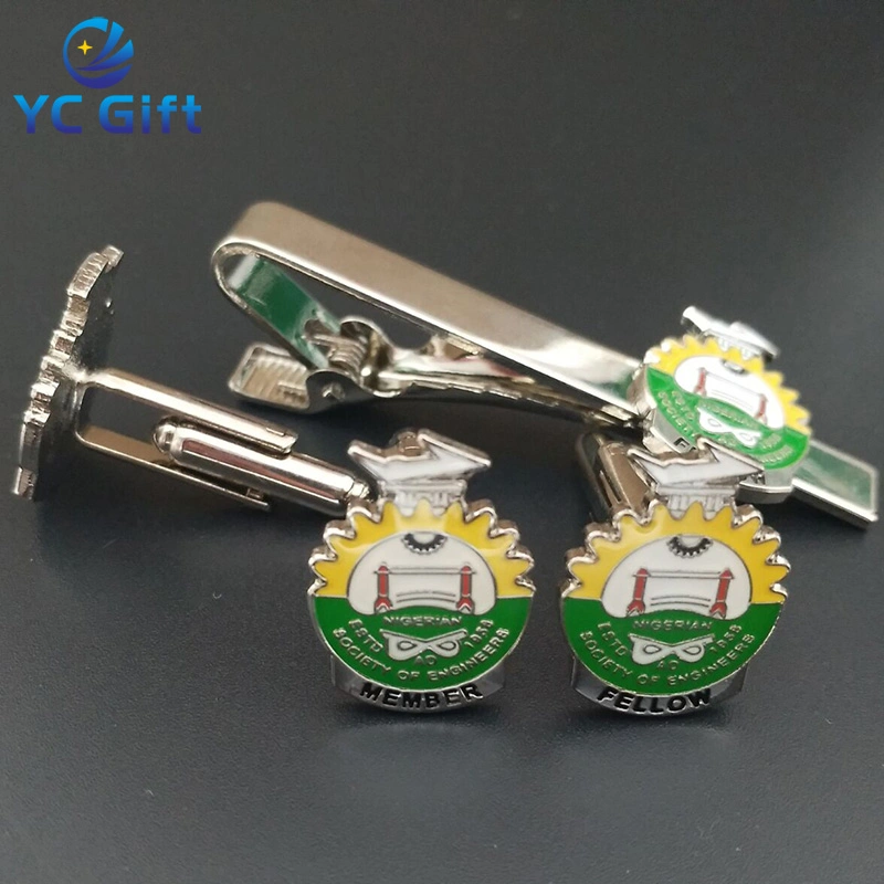 Professional Custom High-Quality Fashion Metal Tie Bar for Promotion with Any Logo Printed Men Gift Set Logo Tie Clip