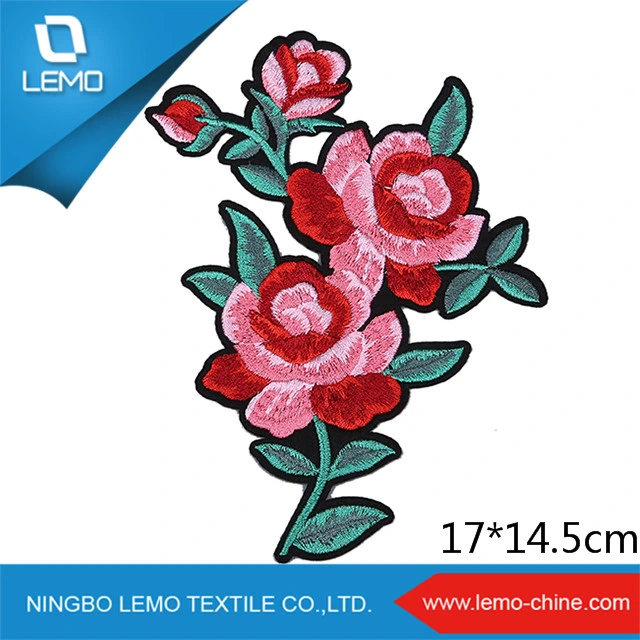 DIY Flower Design Iron on Embroidery Patch for Garment Decoration