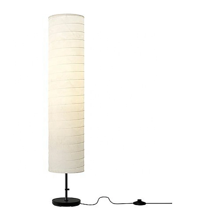 Candeeiro de pé alto minimalista em papel abajur iluminação suave Interior moderno Iluminação