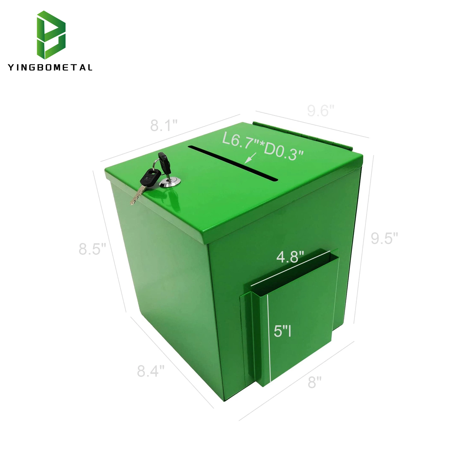 Metal Storage Tin Coins Donation Suggestion Metal Lock Cash Coins Saving Box