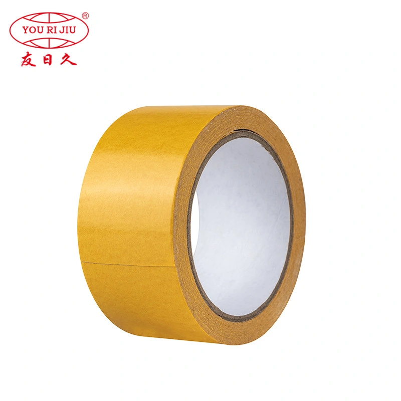 Yourijiu High Tack Thin Customized Size Bulk Price White Carton Paper Double Sided Tissue Tape