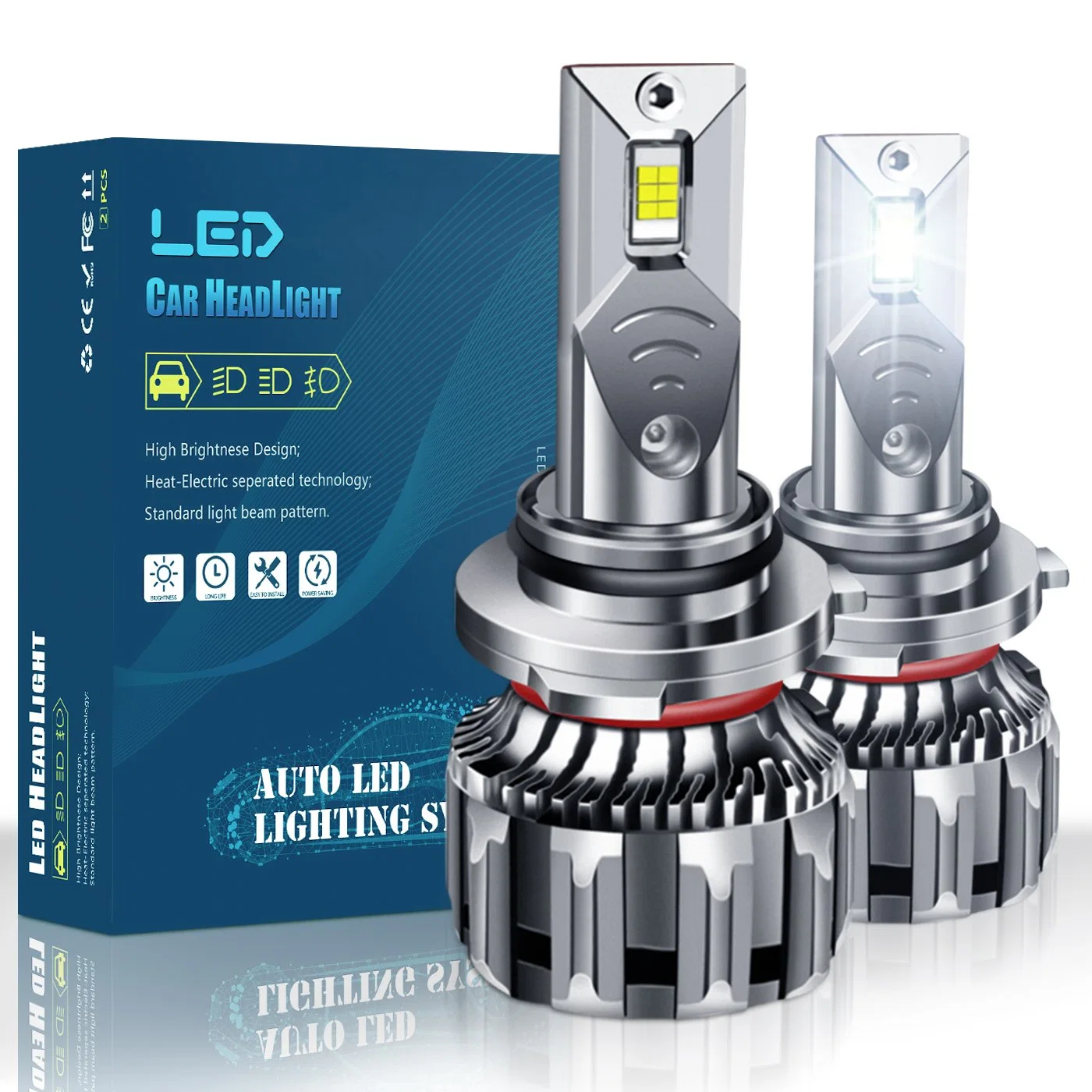 Discount M3 Auto Car 18000lm H1 H4 9004 H11 H7 9005 9006 LED Headlight Bulbs