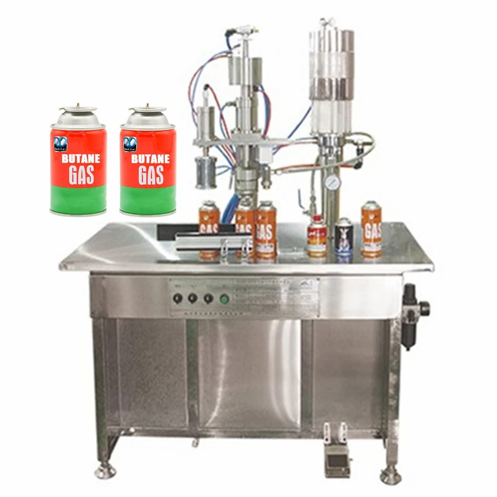 Double Glass LPG Cooking Aerosol Butane Nitrogen Gas Filling Station Machine for Cylinders