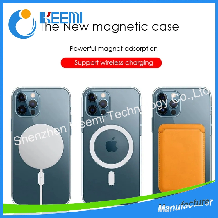 Factory Cheap Price Mobile Phone Magsafe Clear PC Magnetic Case for iPhone 6-14promax and Samsung