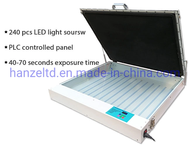 Mesa de 24,8" x 32,6" 120W a impressão de ecrã LED UV de vácuo Equipamento de exposição