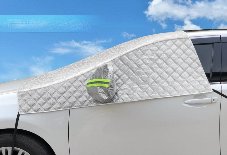 Al aire libre mayorista Windproof magnética resistente al agua la mitad de alquiler de coche Protector de la sombrilla cubierta de nieve cubierta de hielo del parabrisas con tapa retrovisor