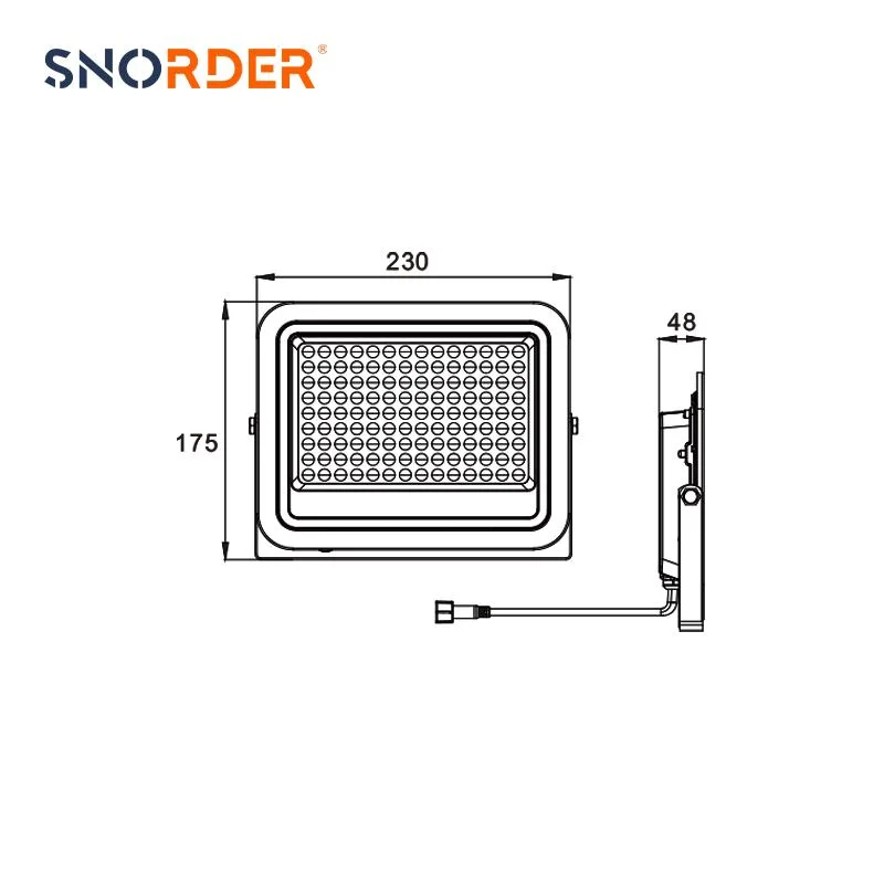 Großhandel/Lieferant 100W schwarze Solar-Flutlicht-LED 10W Solar-Panel IP65 Wasserdicht