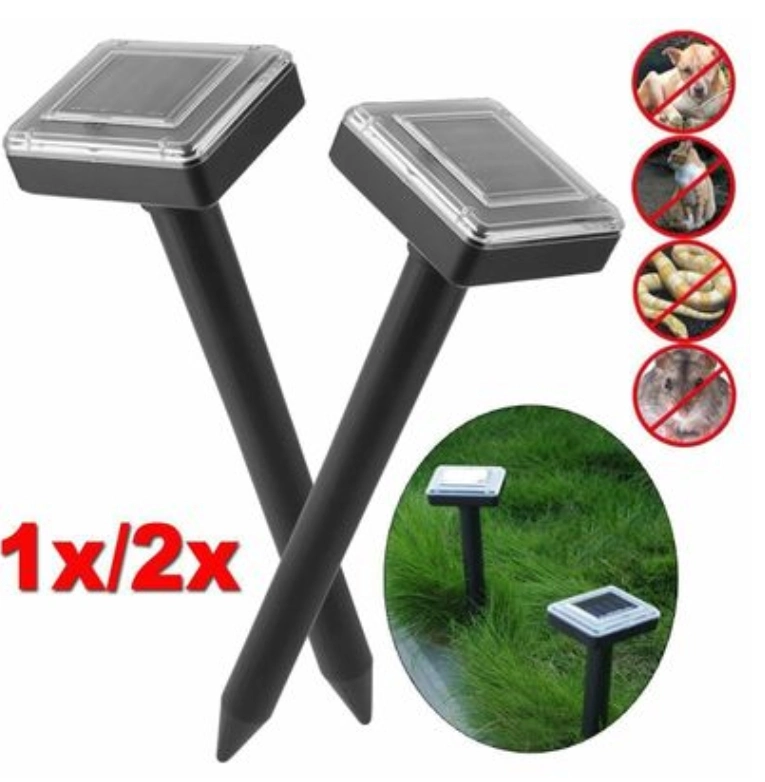 Outdoor Garden Solar Power Waterproof Ultrasonic Mole Repellent High Quality Garden Yard Lawn Pest Repeller Control