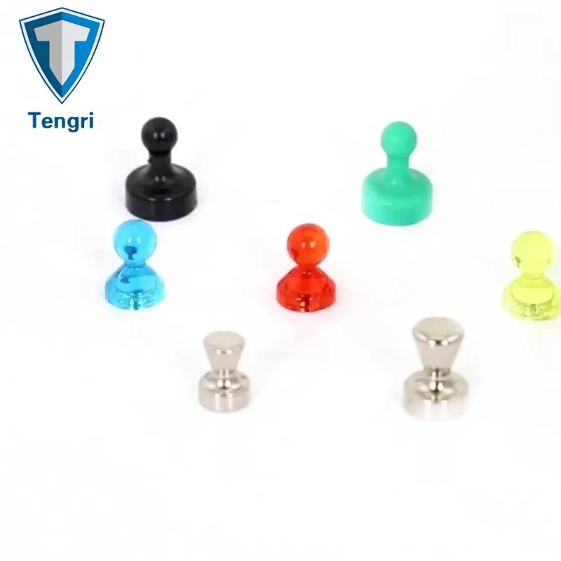 Plastic Office Teaching Magnetic Pin for Whiteboard Map School Buttons Transparent Color Magnetic Push Pin