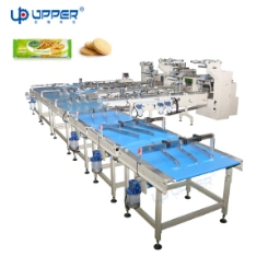 Prints Tea Bags Mask Cosmetics Disposable Products Kitchen Supplies Hygiene Products Continuous Vacuum Sealer Assembly Line Packaging Machine