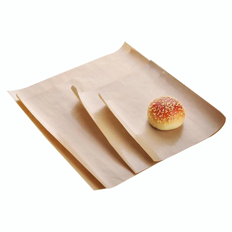 Blank Greaseproof Kraft Fast Food Burger Chicken Wrapping Paper