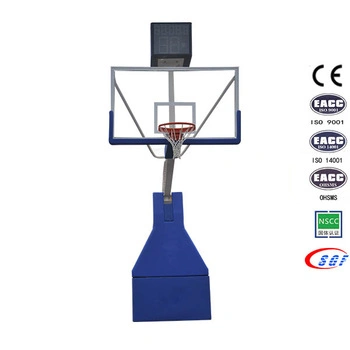 Fiba Professional Basketball Equipment Electric Hydraulic Basketball Stand/Hoop for Sale