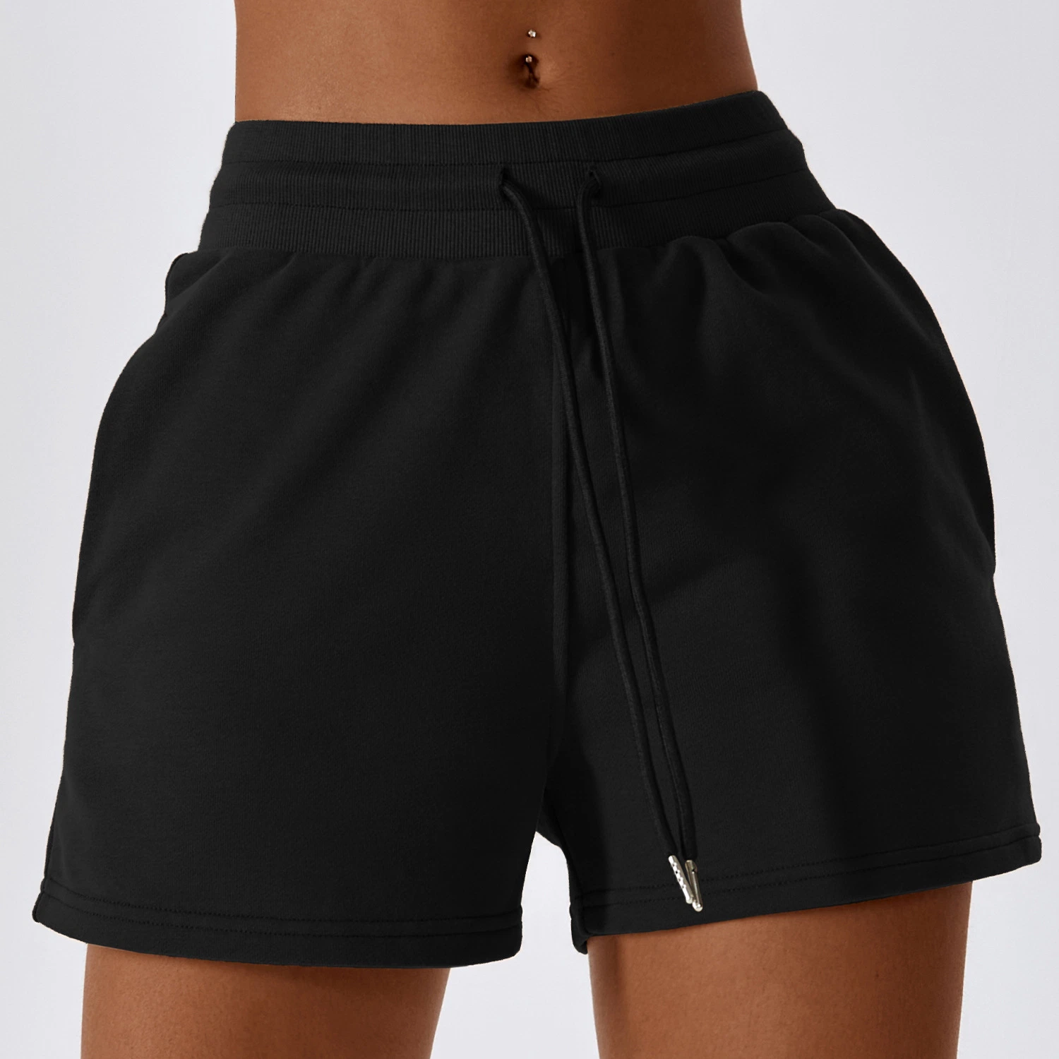 Les femmes coton Sports 2-pièces réglables de l'exercice de loisirs Shorts Set occasionnels pour l'hiver de vêtements de sport