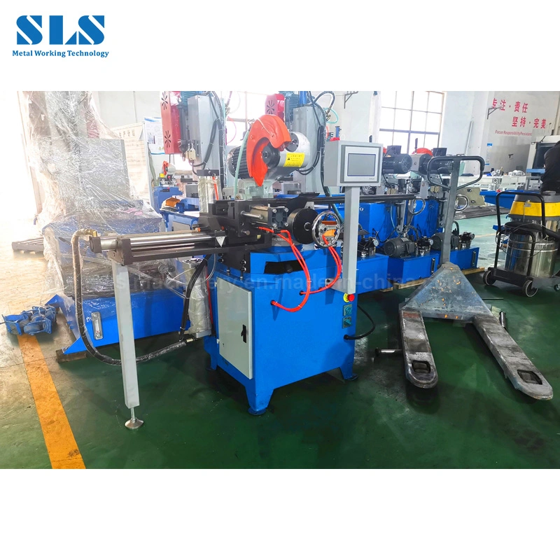 Monthly Deals Semi Automatic CNC Tube Cutter Machine Tools Pneumatic Stainless Steel Metal Pipe Circular Cold Cutting Saw Suit for Different Shapes of Pipes