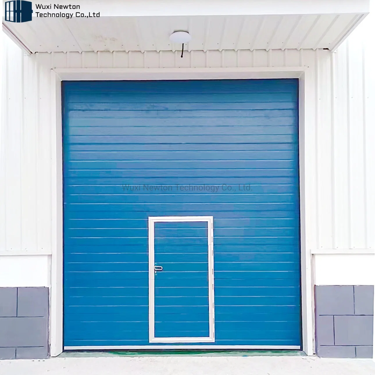 Automatic Motorized Exterior Safety Thermal Insulated Finger Protective Overhead Sectional Industrial Door