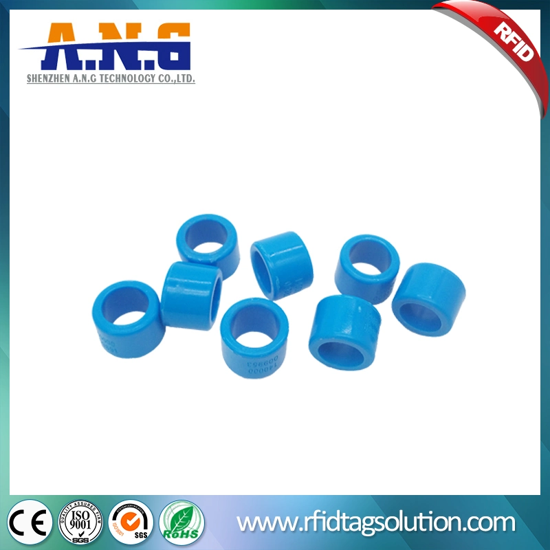 134.2kHz ABS RFID Animal Foot Band Tag for Poultry Management