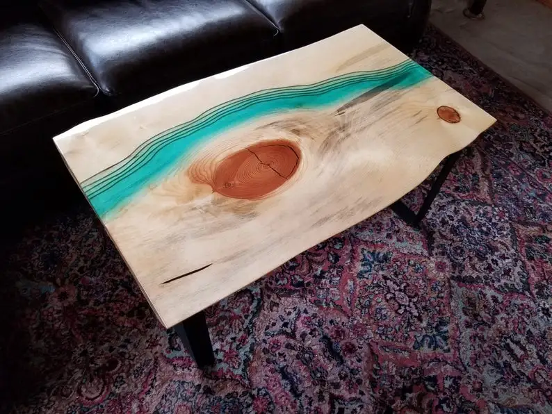 Wooden Dining Table Epoxy Resin Table