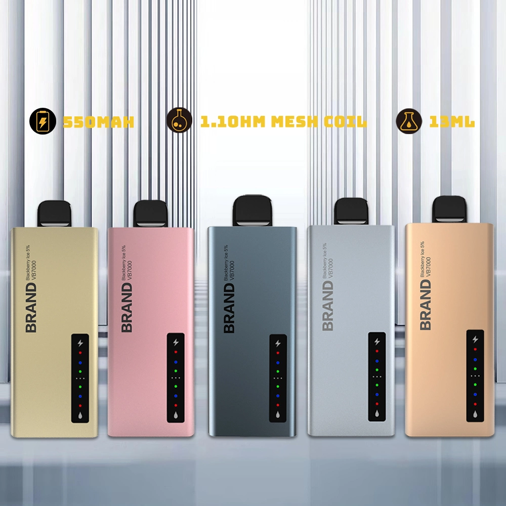 Custom 7000 puffs Torando Portable e-CIG Disposable/Chargeable Electronic Smoking Device Cigarro de vape