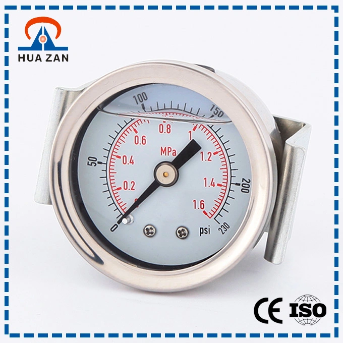 Oile Fliied Air Pressure Measurement Measuring Gas Pressure Meter