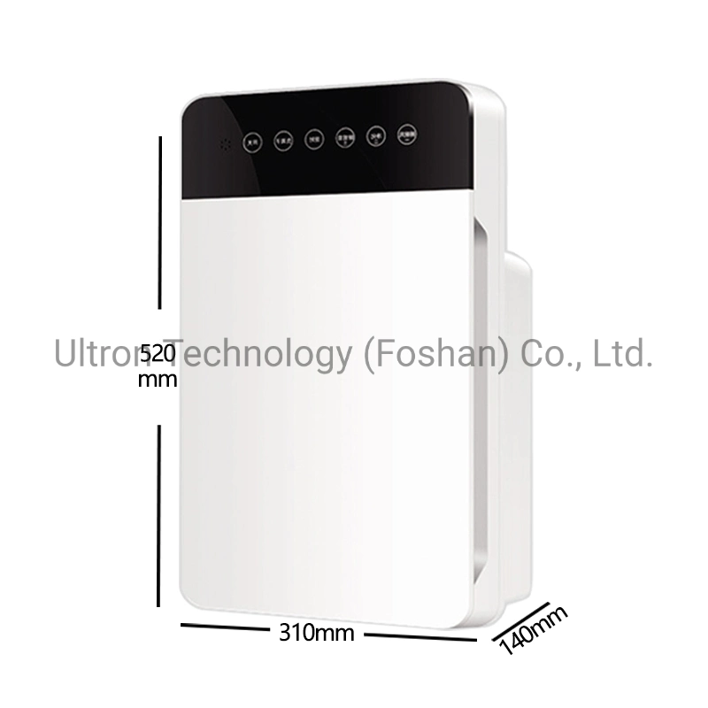 Intelligent Sensor Pm2.5 Display Desktop Air Purifier with True HEPA Filter Home Air Purifier