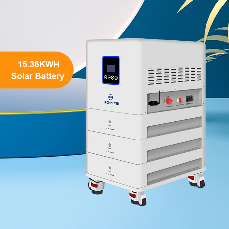 Bloopower 10kw 10kwh 20Ah 400 Ah 48 volt pour la maison de l'éclairage résidentiel Solutions Utiliser UPS appareil l'énergie solaire à haute densité avec système de convertisseur