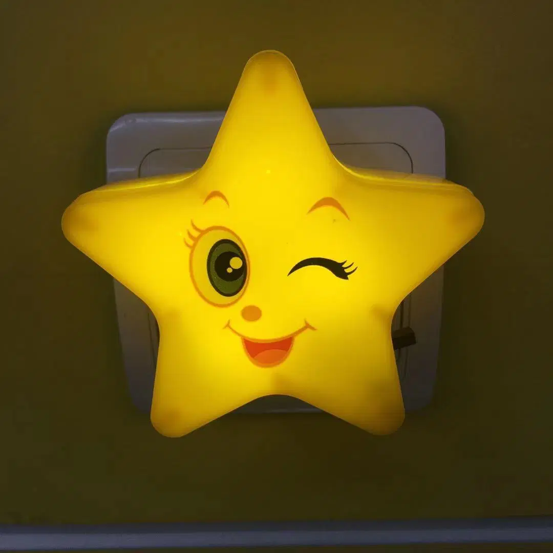LED-Plug-in-Nachtlicht für Kinder Dusk to Dawn Sensor Star Night Lights Pentagramm förmige LED-Lampen für Schlafzimmer Badezimmer Kinderzimmer, kümmern Kinder schlafen
