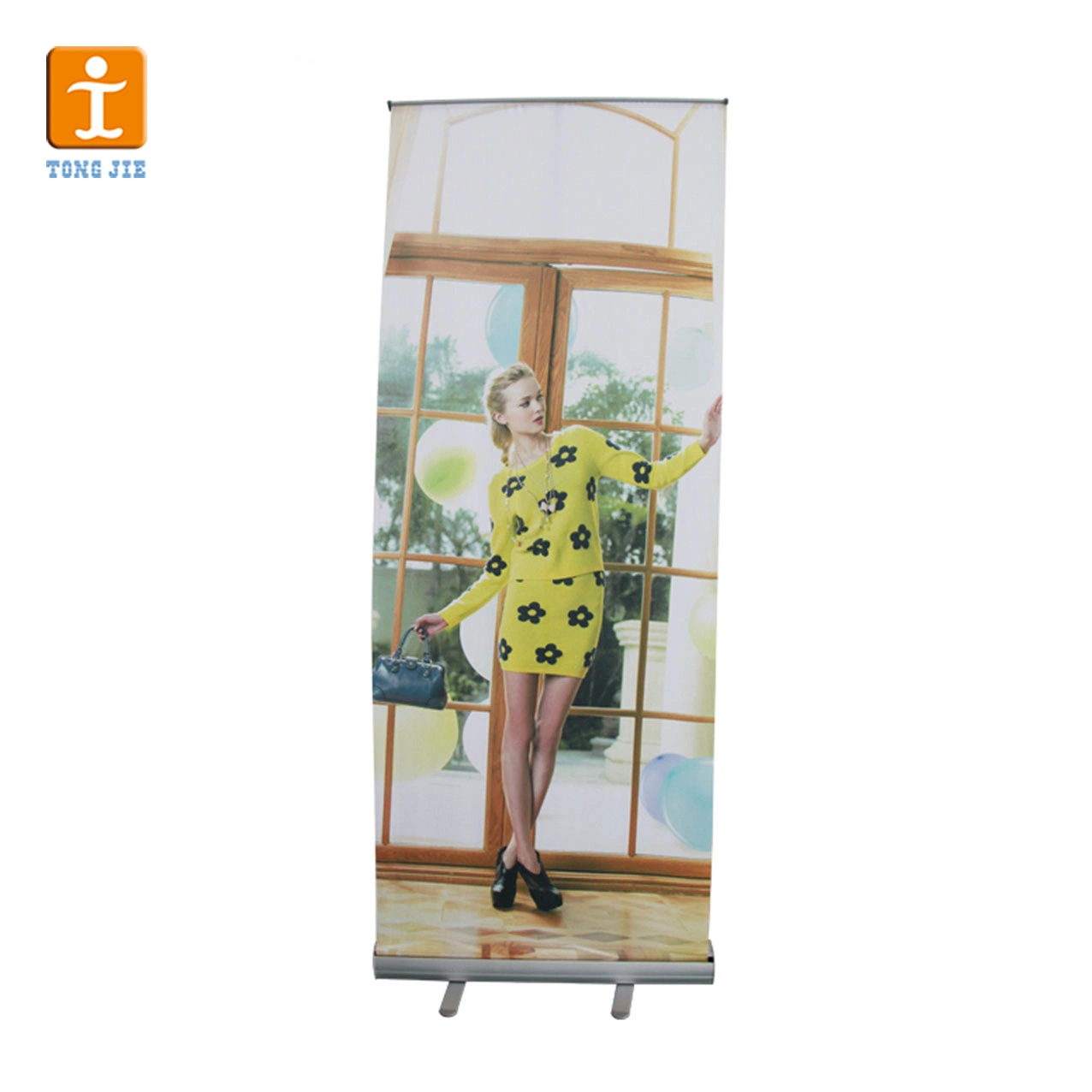 Tire hacia arriba de Banner Roll up display Stand coinciden con stands