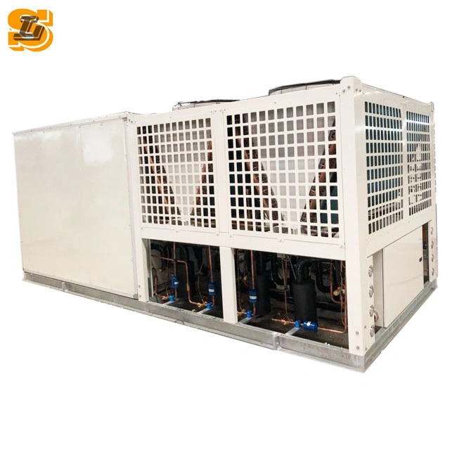نظام التدفئة والتهوية وتكييف الهواء (HVAC) في وحدة مكيف الهواء المركزي على السطح